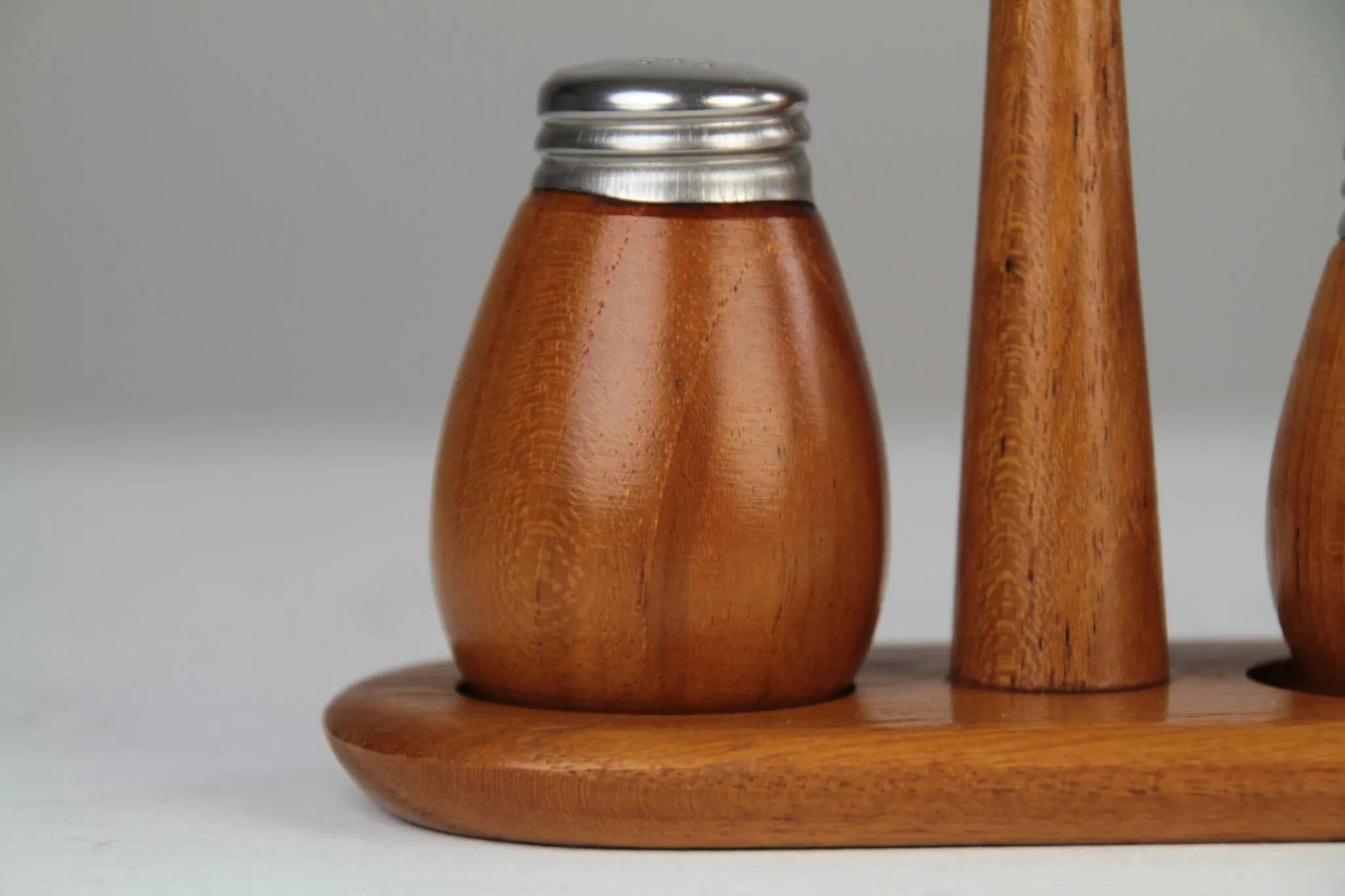 Teak Salt & Pepper Set by Karl Holmberg AB — Götene, Sweden, 1960s