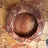 Antique reddish marble ashtray D 12 cm