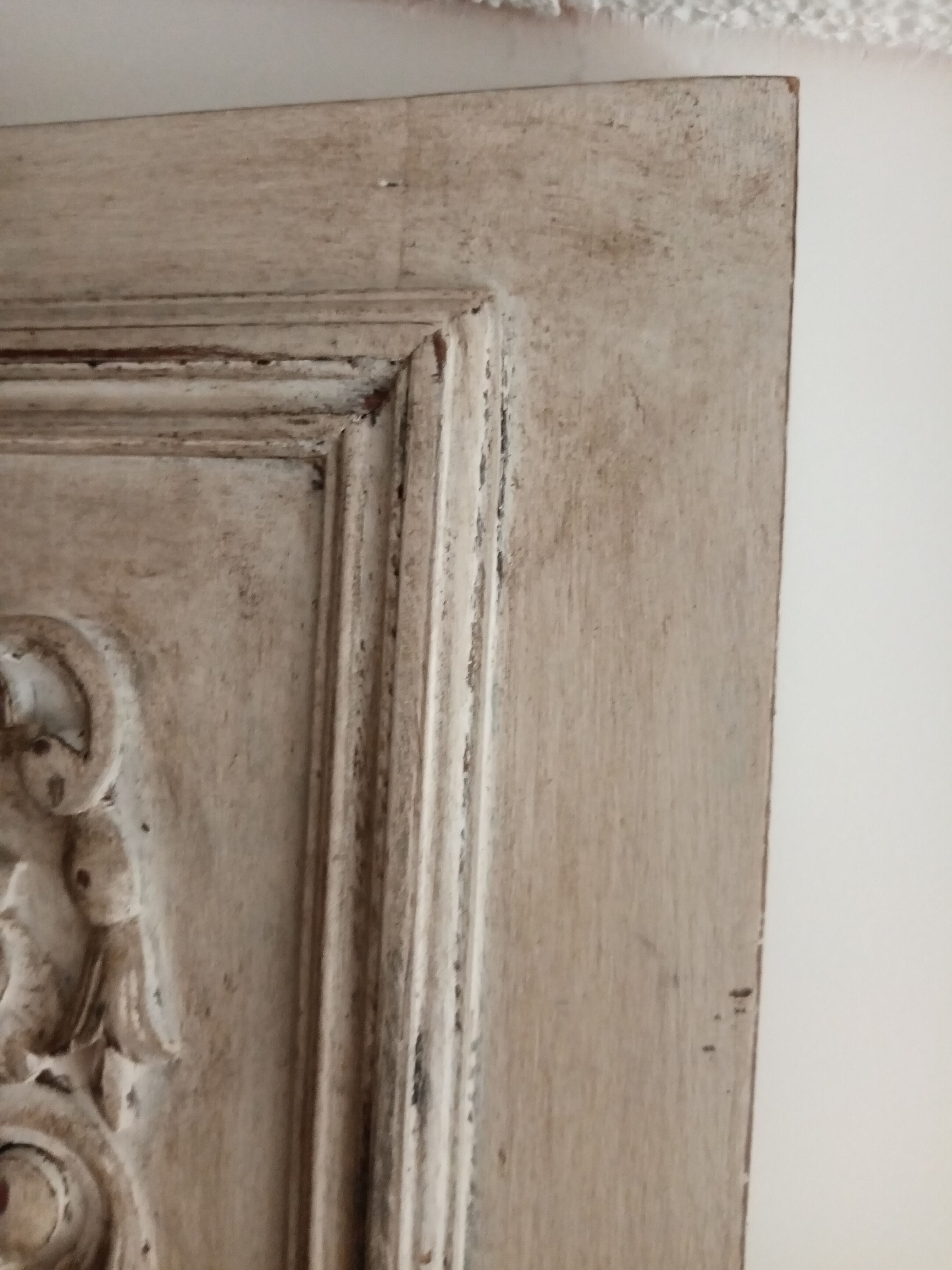 Old patinated door decorative wood room