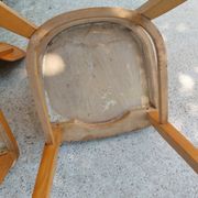 4 chaises bistrot, teinte claire