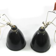 Set of two HALA clamp lamps from the 1950s, Dutch design.