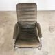 Fauteuil à bascule vintage en cuir italien