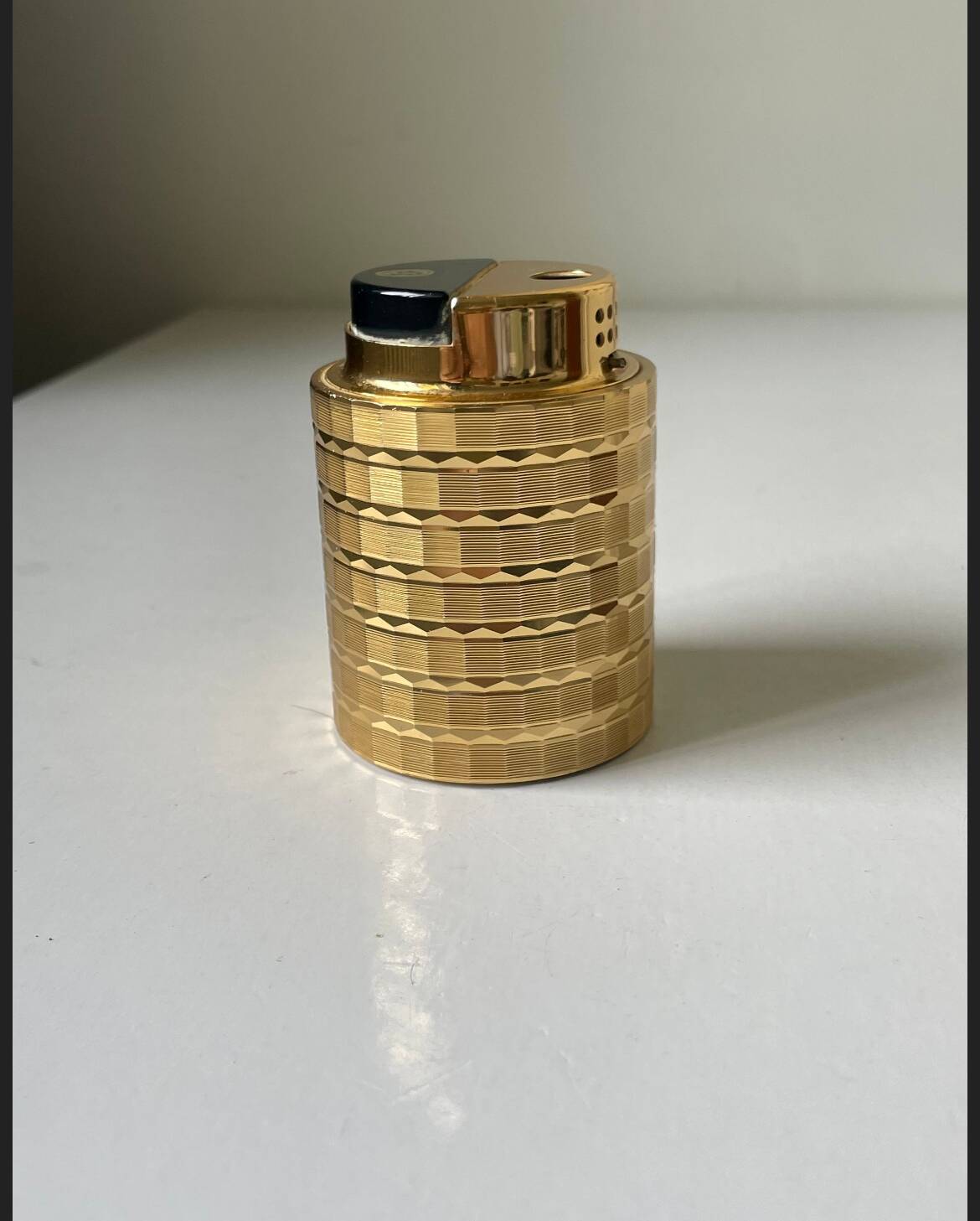 Vintage KOEI  Japan  Gilded Metal Unitron Table lighter