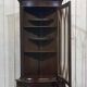 1950s English mahogany corner cabinet