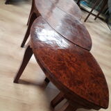 Coffee table in thuya magnifying glass 1960