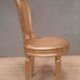 Chaise style Louis XVI en bois doré