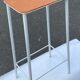 Tabouret de bar Adam stool blanc et cuir