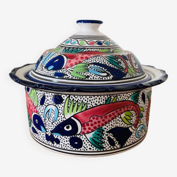 Tunisian fish pattern tureen