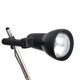 Mid century modern black metal floor lamp with 2 spot lights