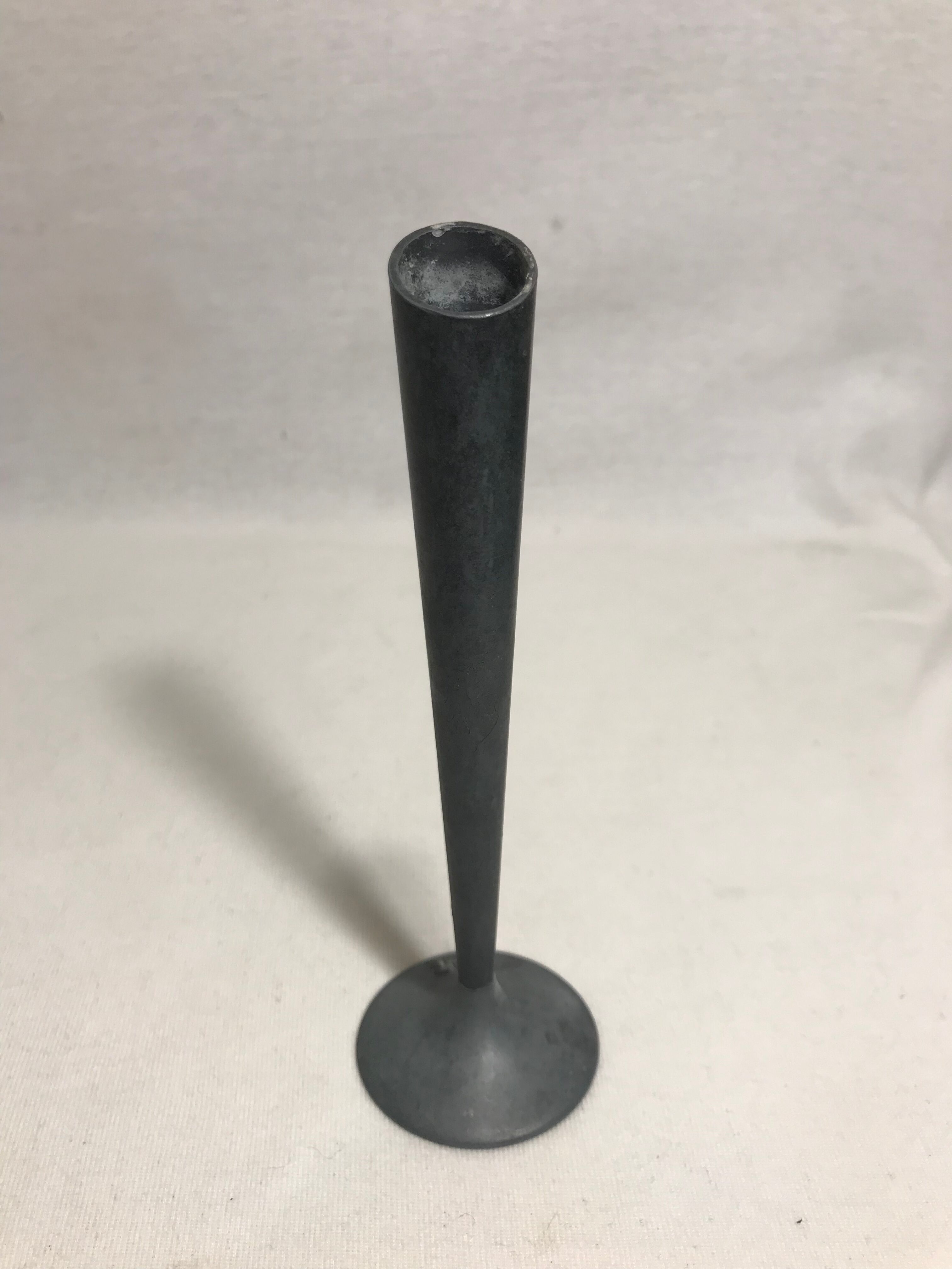 Vase praticality tin decoration vintage old