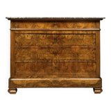 Louis Philippe period chest of drawers in walnut circa 1830-1840