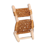 Chaise enfant macramé