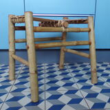 Vintage bamboo stool