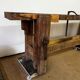 Old vintage wooden workbench