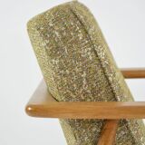 Green mottled Z armchair