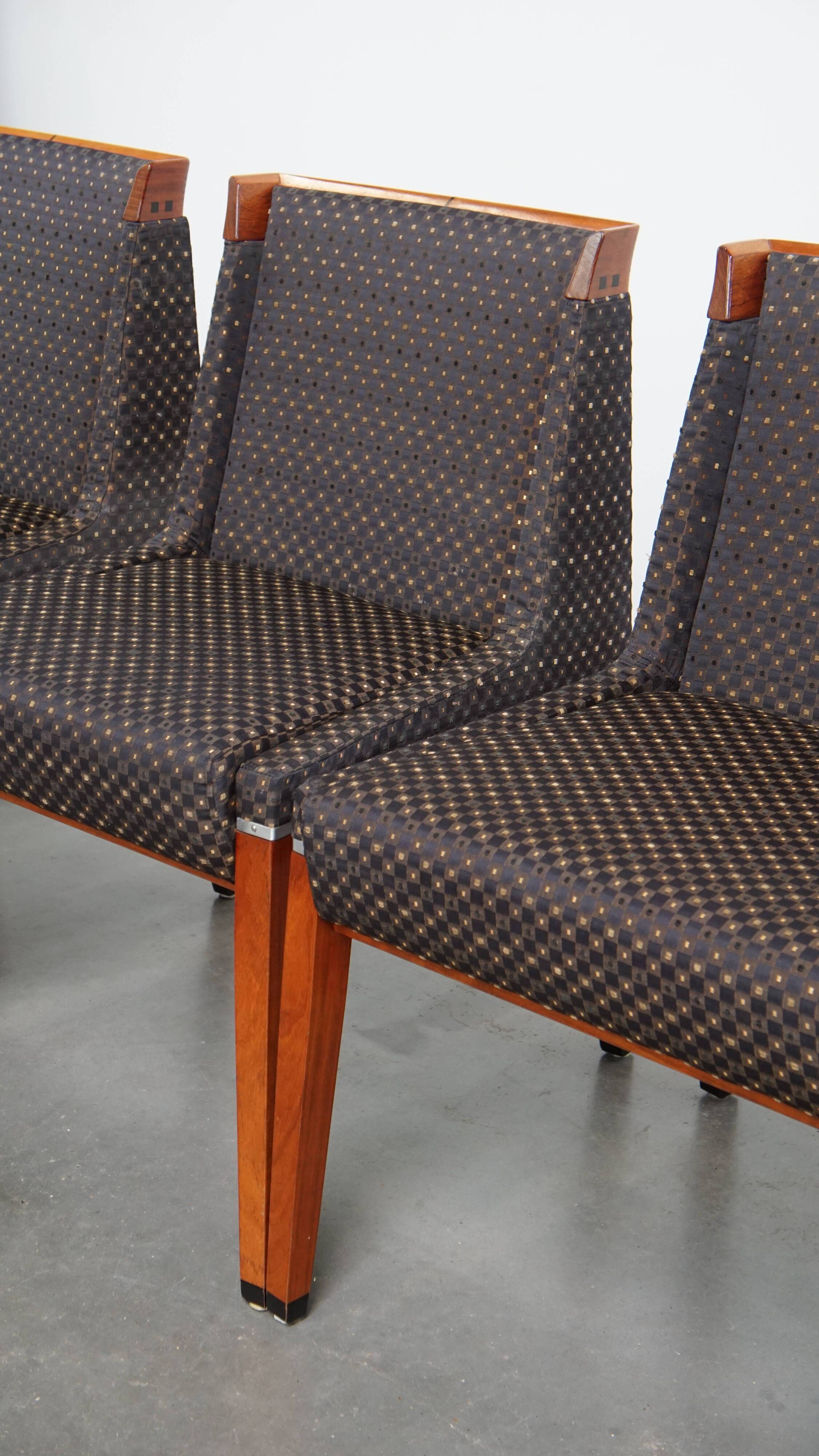 Set of 4 Art Deco dining chairs