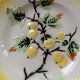 6 Art Deco dessert plates in barbotine. Moulin des Loups.
