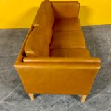 Danich vintage  seater cognac leather sofa