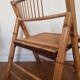 Bamboo and rattan folding chair