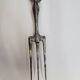Carving fork with wooden handle