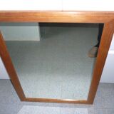 Mirror domed wooden frame 73x53, 80s