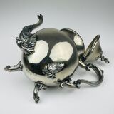 Copper and silver teapot by Theodore B. Starr, USA, 1890s.