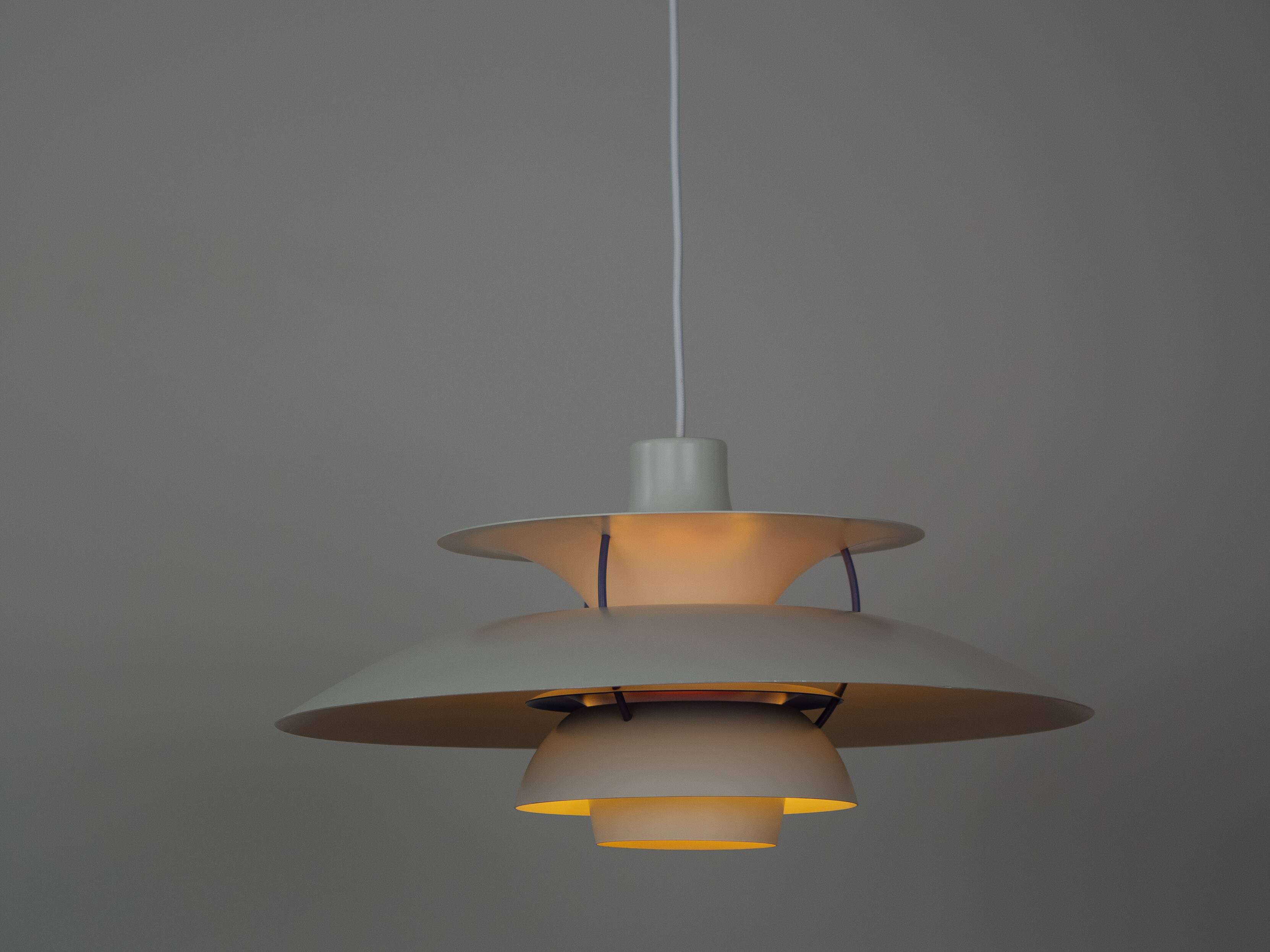 Danish vintage pendant lamp PH 5 by Poul Henningsen, Louis Poulsen, 1958