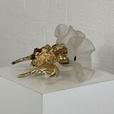 Pair of vintage golden wall lights