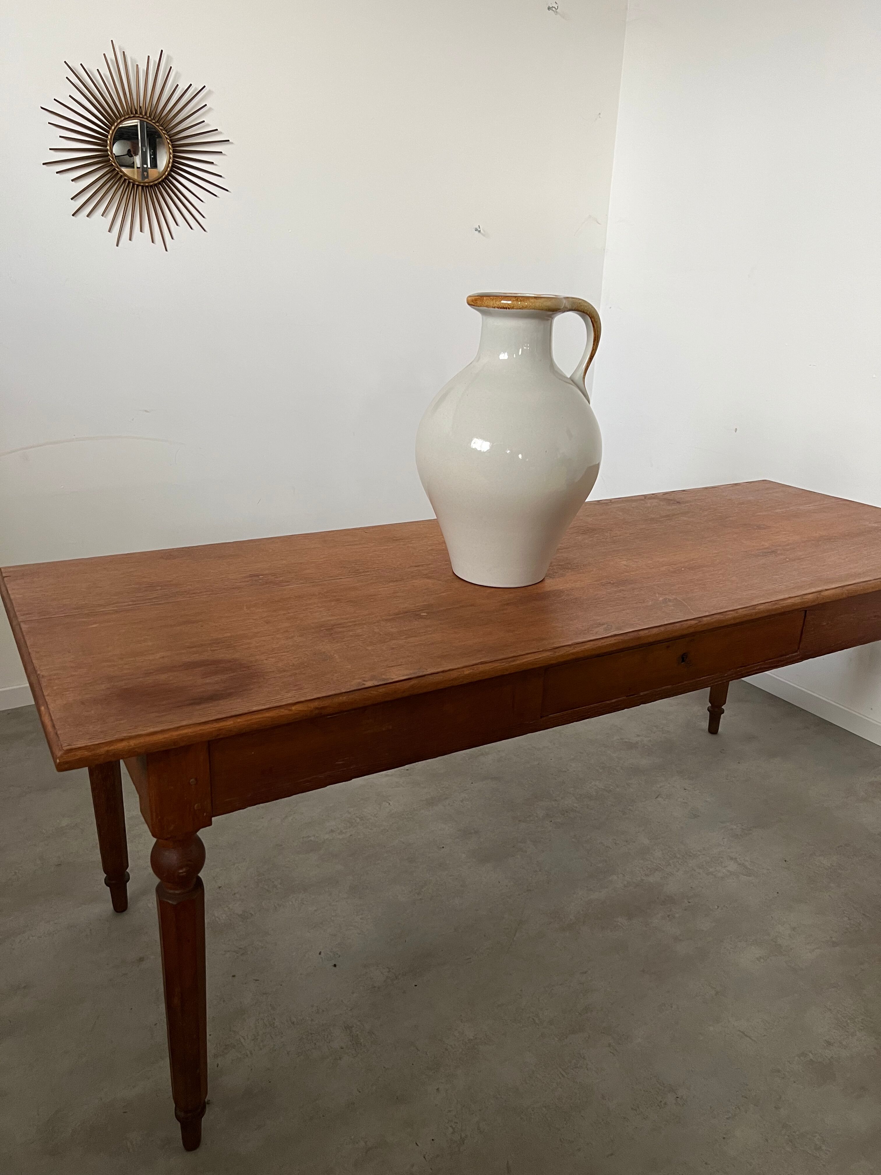 Pichet en céramique des années 50 St Clement vintage XXL 50 cm