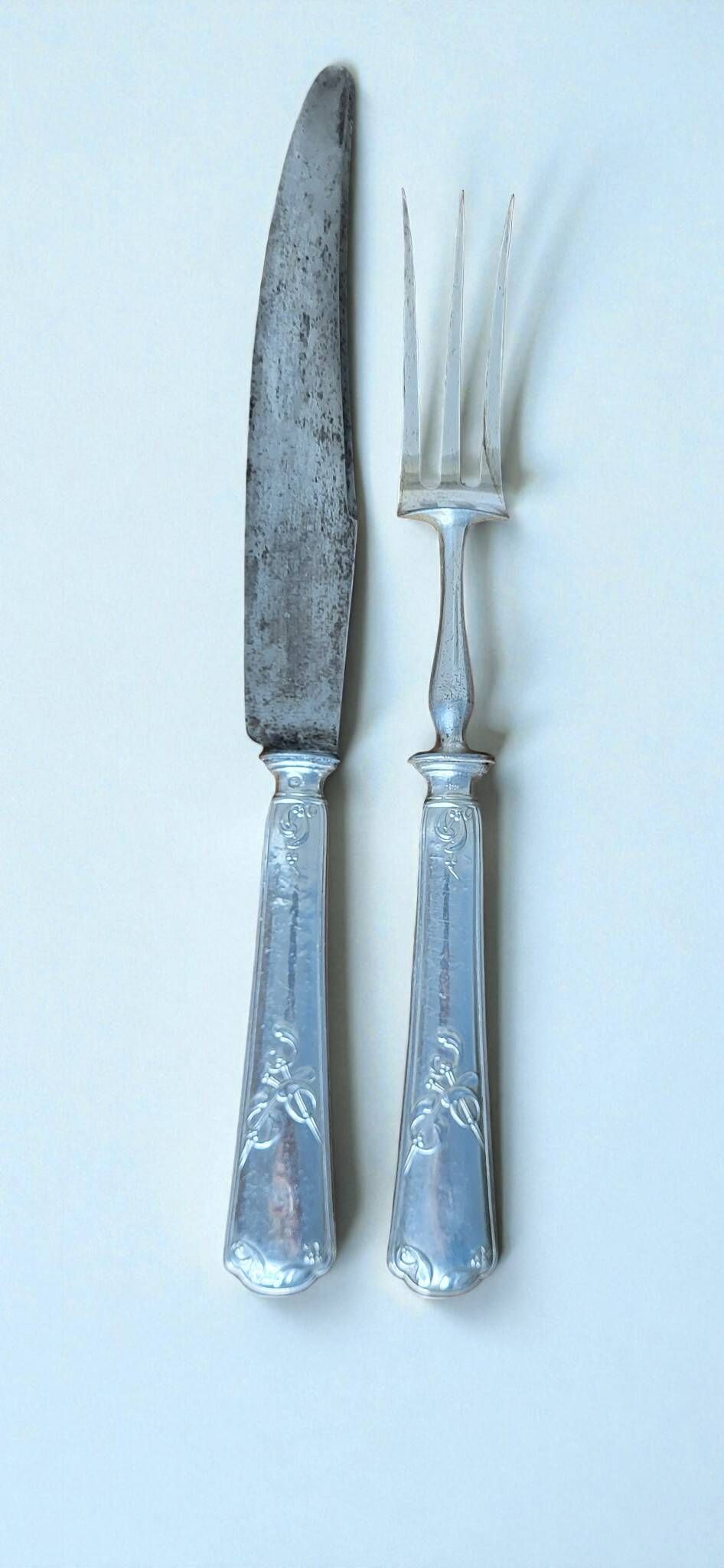 Couverts de service à gigot en argent poinçon Minerve