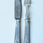 Couverts de service à gigot en argent poinçon Minerve