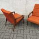 Pair vintage interier praha armchair jiri jiroutek vintage 60s midcentury czechoslovakia