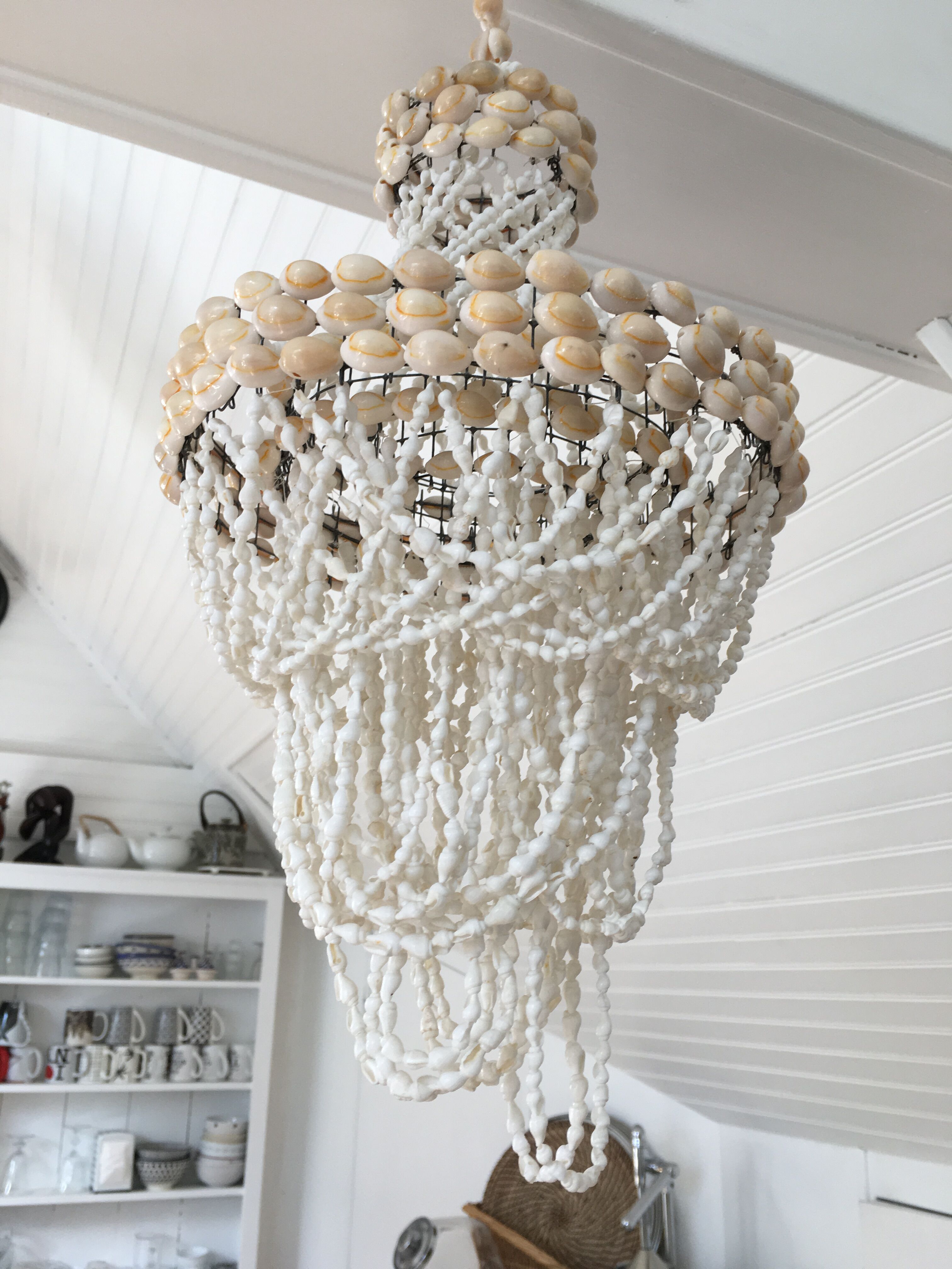 Shell chandelier