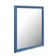 Vintage Mirror In Blue Wooden Frame, Spain, 1950s