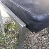 Paire de chaises OEM Strafor 1960 skaï métal chromé