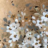 Painting A4 White Flowers In Awakening