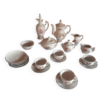Coffee set 19 pieces maple leaves in autumn