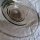 Grande coupe/plat /centre de table verre fumé art-deco