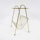 Brass magazine rack 1950s
