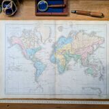 Printed in 1879, map of the discoveries