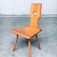 Vintage Belgian Brutalist Pub Café Chair Set by Torck, 1960s, Set of 4