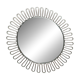 Vintage round sun-shaped mirror in the style of Josef Frank.