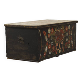 Antique painted Folk art bridal chest
