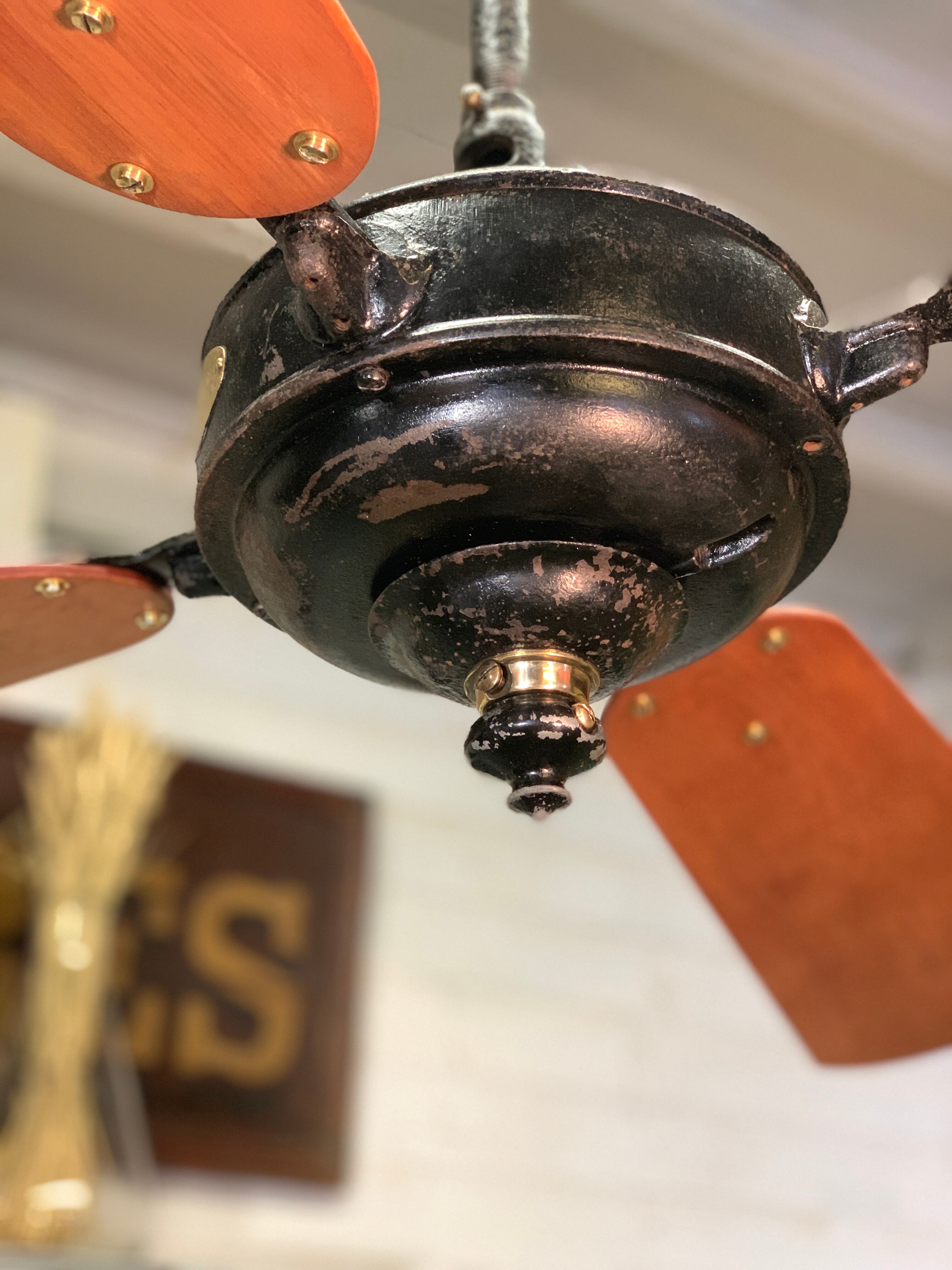 Old suspended fan marelli 1940