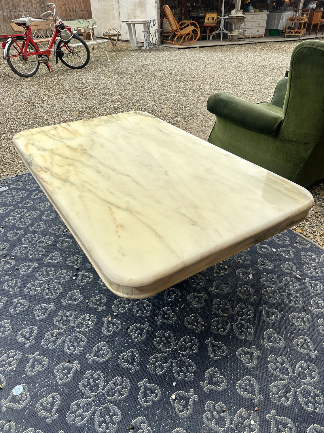 Marble coffee table