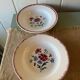 Antique Sarreguemines Prairial plates from the 1930s