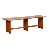 Vintage pine bench, 20th-century work.