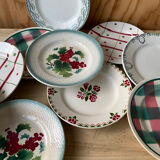 Mismatched plates Terre de Fer
