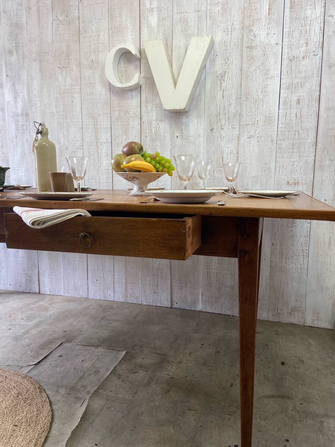 Table de ferme 237x107 cm
