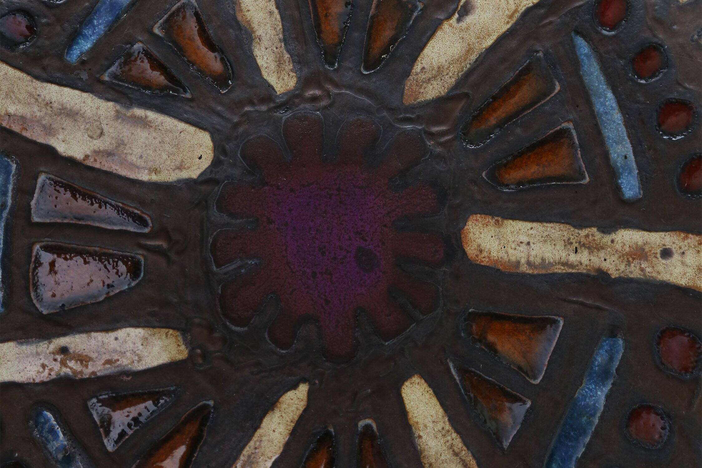 Signed Ceramic Bowl by the Belgian workshop Perignem, 1960s